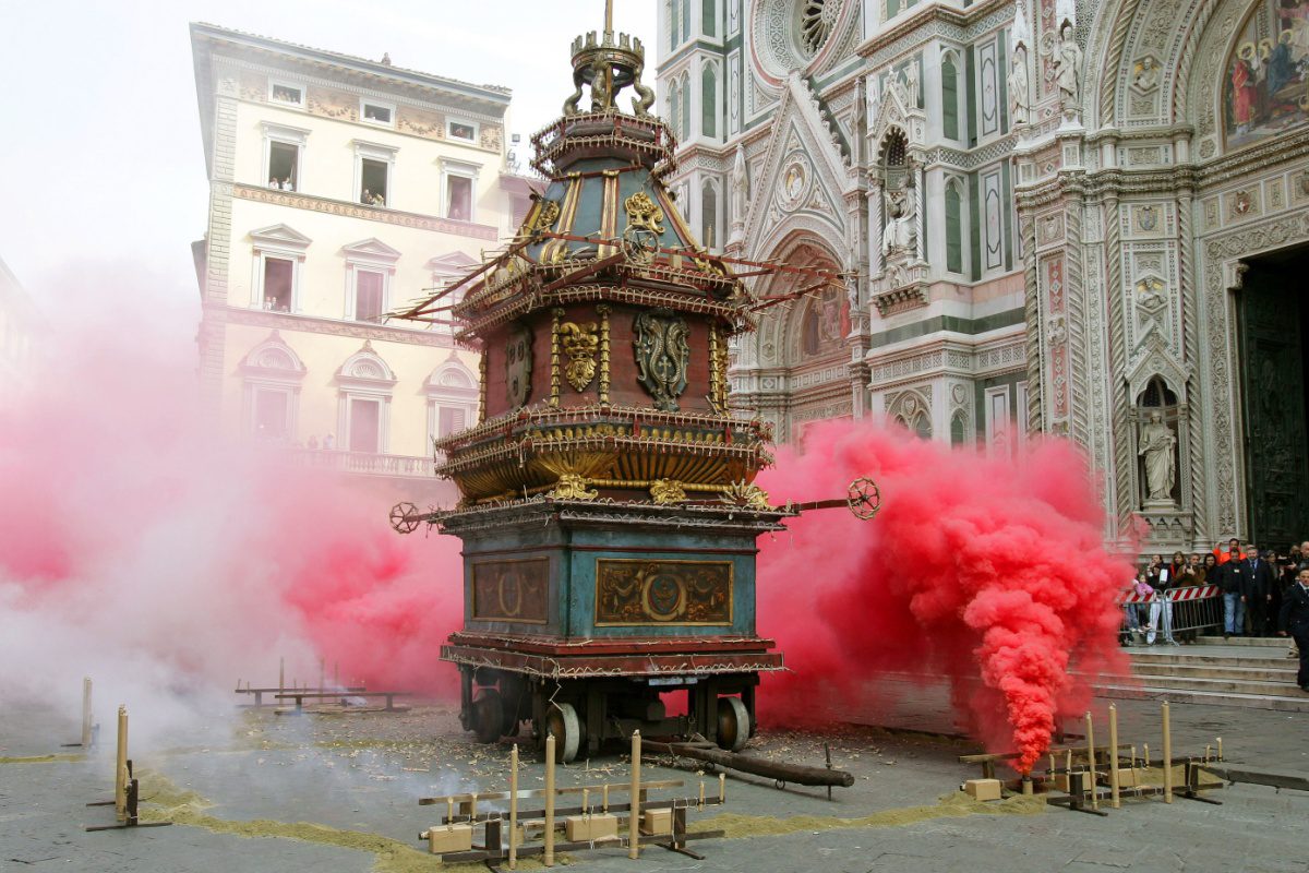 La Pasqua A Firenze Fa Da Sempre Rima Con Lo Scoppio Del Carro